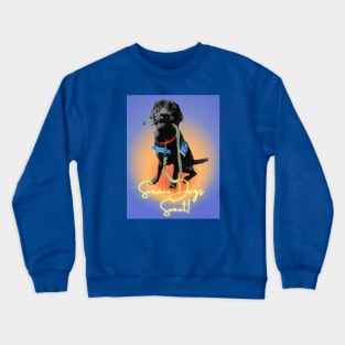 Sweet Black Lab Service Dog Crewneck Sweatshirt